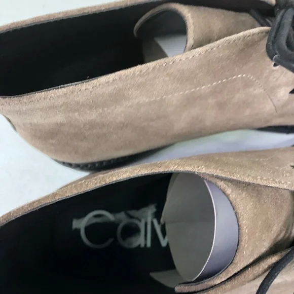 Calvin Klein Ultan Tan Suede Chukka Boots - Picture 8 of 11